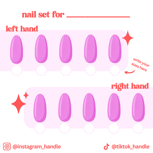 Press-On Nail Set Card – Canva Template